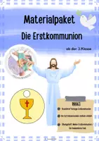 Vorschau - Arbeitsblätter - Materialpaket Erstkommunion 🕊️ - Deckblatt