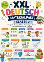 Vorschau - Unterrichtsreihen - umfangreiche XXL Deutsch Materialpaket für Klasse 2 - Deckblatt