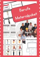 Vorschau - Arbeitsblätter - Berufe Grundschule – Materialpaket (6 Materialien) | Lesen, Schreiben & Zuordnungsspiele - Deckblatt