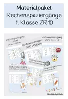 Vorschau - Arbeitsblätter - Materialpaket - Rechenspaziergänge ZR10 1. Klasse - Deckblatt