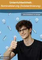 Vorschau - Arbeitsblätter - Materialpaket: Unterrichtseinheit zur Nominalisierung - Deckblatt