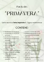 Vista previa - Juegos / Gamificación - Pack de PRIMAVERA 22 recursos (letra de imprenta) - Portada