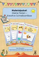 Vorschau - Arbeitsblätter - Materialpaket: Meine Ferien - Kreative Schreibanlässe - Deckblatt