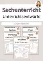 Vorschau - Stundenentwürfe - Materialpaket Unterrichtsentwürfe Sachunterricht - Deckblatt