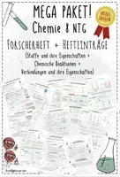 Vorschau - Arbeitsblätter - Chemie 8 | Hefteinträge (ganzes Schuljahr!) + Forscherheft | komplettes Materialpaket - Deckblatt