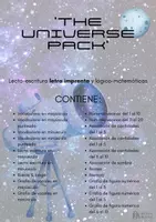 Vista previa - Unidades / Secuencias / Situaciones de Aprendizaje - THE UNIVERSE PACK 20 recursos (letra de imprenta) - Portada