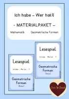 Vorschau - Spiele - Materialpaket Ich habe wer hat geometrische Formen - Deckblatt