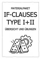 Vorschau - Arbeitsblätter - Materialpaket If- Clauses Type 1 + 2 - Übersicht und Übungen - Deckblatt
