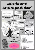Vorschau - Stundenentwürfe - Materialpaket Kriminalgeschichten: Wir schreiben Krimis - Deckblatt