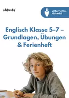 Vorschau - Unterrichtsreihen - Englisch Klasse 5–7 – Grundlagen, Übungen & Ferienheft (Bundle) - Deckblatt