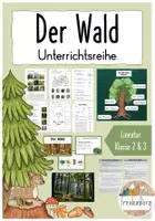Vorschau - Unterrichtsreihen - Wald - GESAMTPAKET - Klasse 2/3 - differenziert (inkl. Stundenentwürfe) - Deckblatt