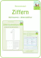 Vorschau - Arbeitsblätter - Ziffern - Arbeitsblätter & Klettmappen - Deckblatt