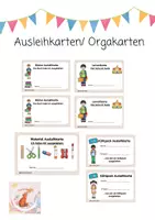 Vorschau - Fördermaterial/Inklusion - Wachsendes Materialpaket - Auskeihkarten, Organisationskarten - Deckblatt