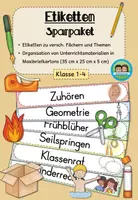 Vorschau - Anderer Materialtyp - Etiketten für Maxibriefkartons - Sparpaket (Klasse 1-4) #schulstartbyextraklasse - Deckblatt