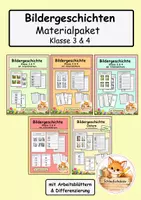 Vorschau - Unterrichtsreihen - Materialpaket Bildergeschichte Klasse 3, Klasse 4 - Deckblatt