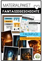 Vorschau - Arbeitsblätter - Materialpaket - Fantasiegeschichte - Deckblatt