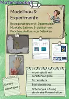 Vorschau - Arbeitsblätter - Materialpaket Bewegungsapparat, Stabilität von Knochen, Sehnen, Gelenke Kreideversuch, Gegenspieler - Deckblatt