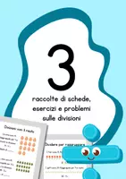 anteprima - Esercizi - Divisioni classe seconda - Pack di materiali - Pagina di copertina