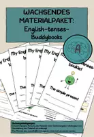 Vorschau - Arbeitsblätter - WACHSENDES Materialpaket Buddy-Books English Tenses - Deckblatt