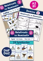 Vorschau - Arbeitsblätter - Relativsatz im Nominativ - Spiele | DaF DaZ - A2 B1 - Deckblatt