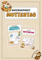 Vorschau - Arbeitsblätter - Muttertag Materialpaket – Karten basteln & Elfchen schreiben - Deckblatt