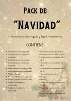 Vista previa - Juegos / Gamificación - Pack de NAVIDAD 22 recursos (letra ligada) - Portada