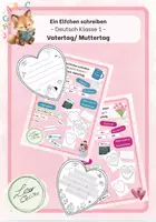 Vorschau - Arbeitsblätter - Materialpaket - Elfchen zum Muttertag/ Vatertag - Deckblatt