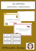 Aperçu - Feuilles d'exercices - Kit pédagogique "L'articolo" in italiano - Page de couverture