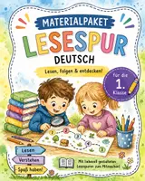 Vorschau - Arbeitsblätter - Materialpaket Deutsch Lesespur – Klasse 1 - Deckblatt