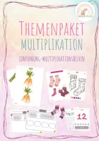 Vorschau - Stundenentwürfe - Materialpaket Multiplikation (wachsendes Paket) - Deckblatt