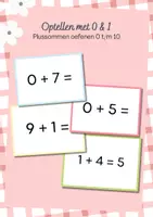 Voorbeeld - Plus sommen optellen met 0 & 1, rekenen, groep 3 - Voorblad