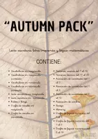 Vista previa - Juegos / Gamificación - AUTUMN PACK 20 recursos (letra ligada) - Portada