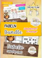 Vorschau - Arbeitsblätter - DREAM-TEAM-Bundle Fabeln: Selbstlernheft und Onepager - Deckblatt