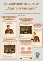 Vorschau - Unterrichtsreihen - Materialpaket „Imperium Romanum“ – Unterrichtsreihe mit 6 Stunden, Lernkontrolle, Kreuzworträtsel und Suchsel - Deckblatt