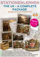 Vorschau - Stationenlernen - Materialpaket Stationenlernen - Geschichte des Vereinigten Königreichs (UK) für den Englischunterricht (Klassen 11-13) - Deckblatt