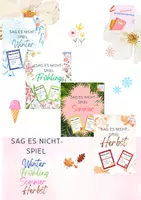 Vorschau - Stationenlernen - Materialpaket - Erklärspiel - vier Jahreszeiten - Deckblatt