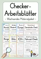 Vorschau - Arbeitsblätter - Wachsendes Materialpaket: Checker-Arbeitsblätter - Deckblatt