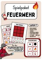Vorschau - Spiele - Spielpaket | Feuerwehr | spielerisch lernen - Deckblatt