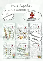 Vorschau - Mal- und Bastelvorlagen - Wachsendes Materialpaket für die Faultierklasse - Deckblatt