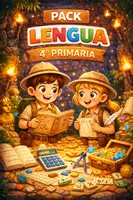 Vista previa - Unidades / Secuencias / Situaciones de Aprendizaje - PACK LENGUA 4º PRIMARIA – COMPRENSIÓN LECTORA, ORTOGRAFÍA Y EXPRESIÓN ESCRITA - Portada