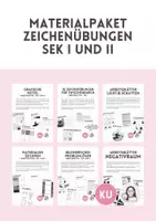 Vorschau - Arbeitsblätter - Materialpaket Zeichenübungen SEK I und II - Deckblatt