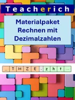 Vorschau - Arbeitsblätter - Materialpaket Rechnen mit Dezimalzahlen - Deckblatt