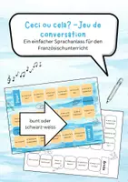 Vorschau - Spiele - Jeux De Conversation: Gesprächsanlässe für den Französischunterricht, direkt einsetzbar - Deckblatt