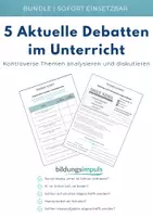 Vorschau - Arbeitsblätter - 5 Aktuelle Debatten für den Unterricht – Fertige Unterrichtseinheiten inkl. Erwartungshorizont - Deckblatt