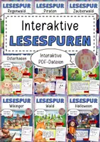 Vorschau - Arbeitsblätter - Interaktive Lesespurgeschichten - Deckblatt