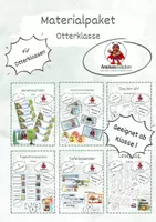 Vorschau - Mal- und Bastelvorlagen - Wachsendes Materialpaket für die Otterklasse - Deckblatt