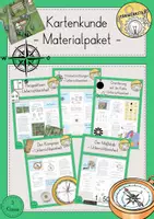 Vorschau - Stundenentwürfe - Kartenkunde Himmelsrichtungen Unterrichtsreihe Materialpaket - Deckblatt