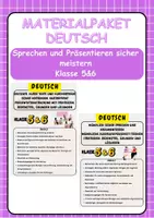 Vorschau - Arbeitsblätter - Materialpaket - Sprechen und Präsentieren sicher meistern Klasse 5 & Klasse 6 - Deckblatt