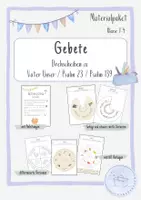 Vorschau - Arbeitsblätter - Gebete - Vater Unser/Psalm23/Psalm139 - Deckblatt
