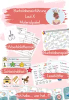 Vorschau - Spiele - Buchstabeneinführung X - Materialpaket - Deckblatt